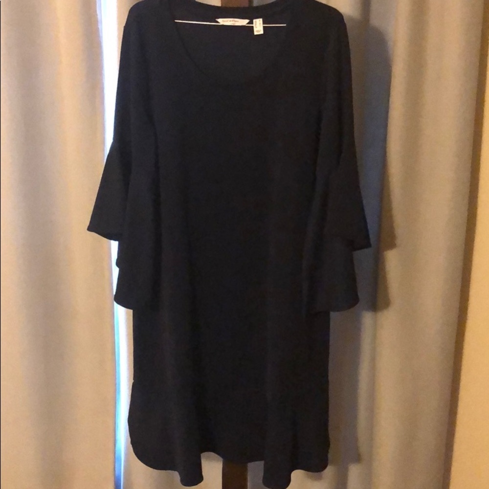Navy blue tunic dress